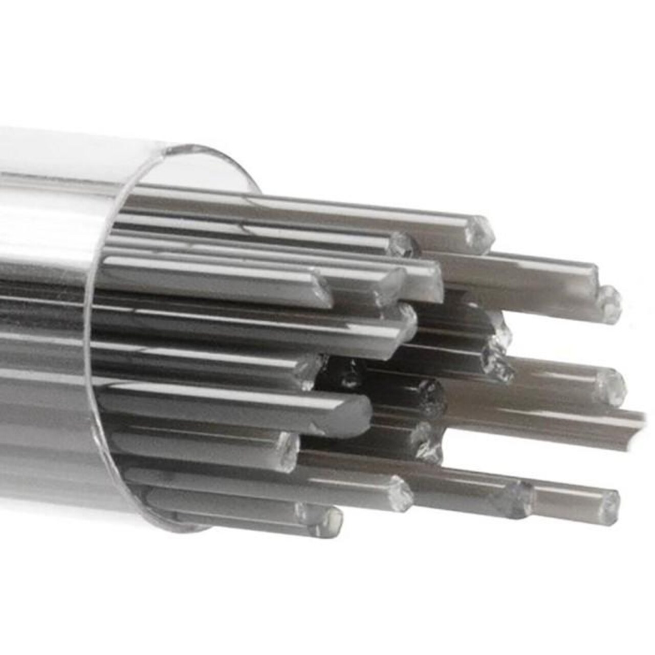 Bullseye Stringers Approx. 2MM.DIA.x17.75"L. Slate Gray Opal 90 COE.